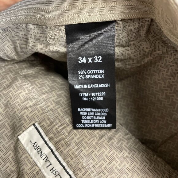 NEW English Laundry Men's 34x32 Chino Straight Fit Pants Cotton Stretched - Picture 4 of 8